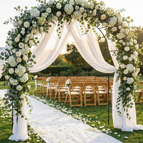 Skypatio weather-resistant garden arch in outdoor space