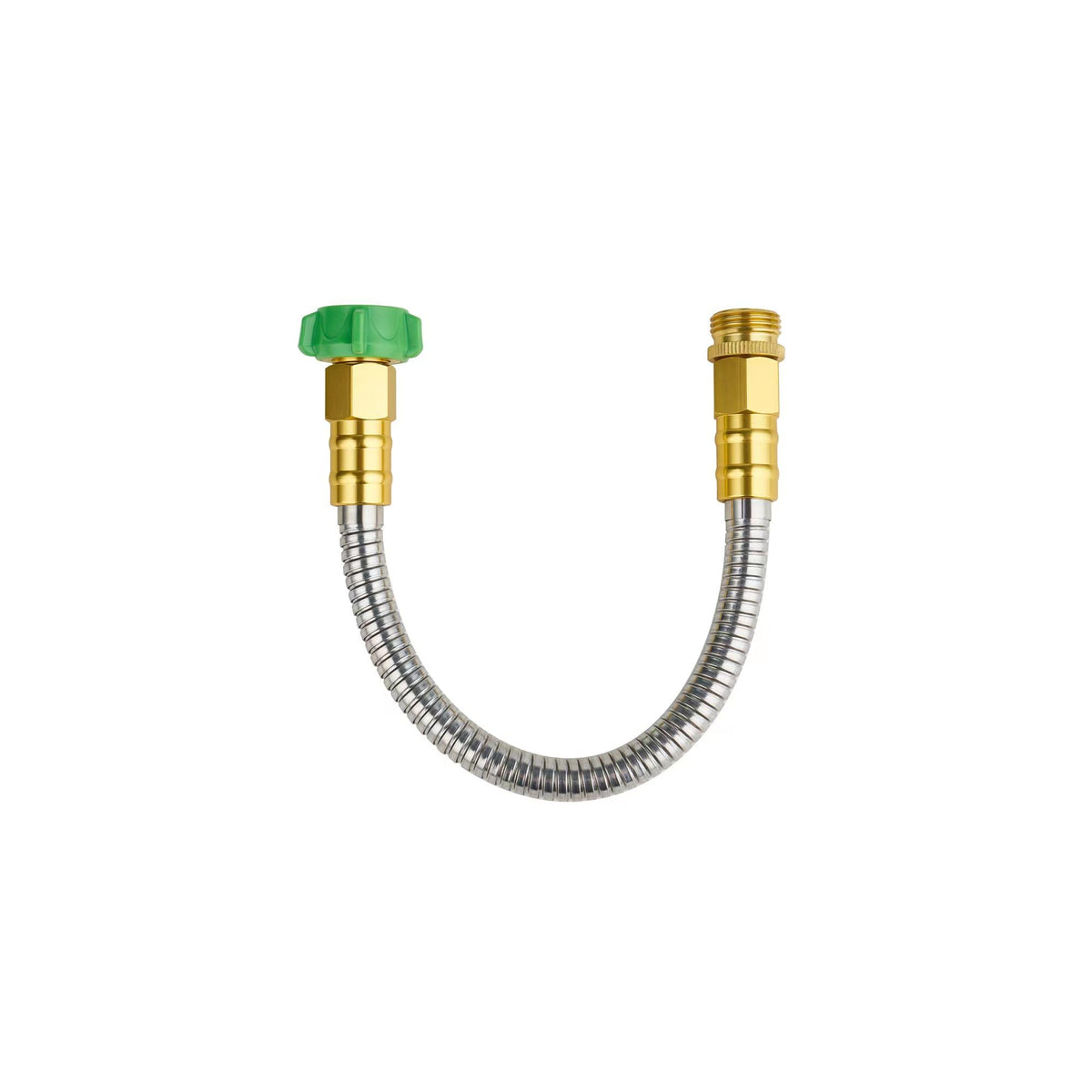 Skyward 304 stainless steel short hose connector for secure, leak-free connections in gardens.