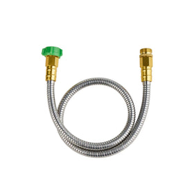 Skyward short hose 304 stainless steel for durable outdoor watering and easy storage