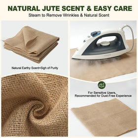 SKYZUOAN burlap fabric bundled, easy to cut, shape, and store