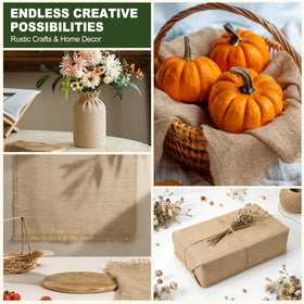 SKYZUOAN burlap fabric for shrubs and flower beds as natural cover