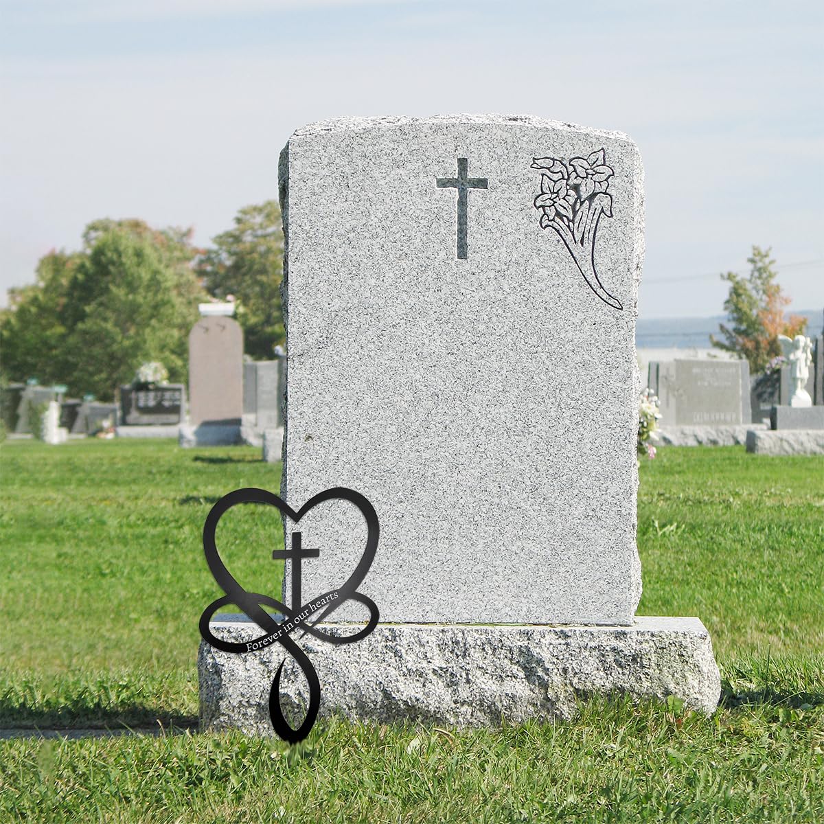 Slagindeco memorial stake for cemetery or yard displays.