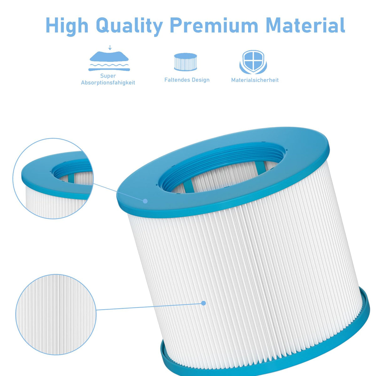 Slamate filter in-use illustration for clean water