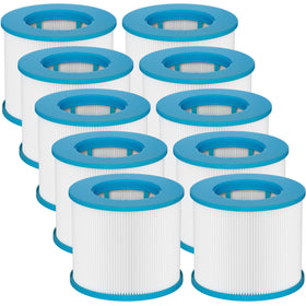 Slamate 10-pack hot tub filter front view for quick spa maintenance
