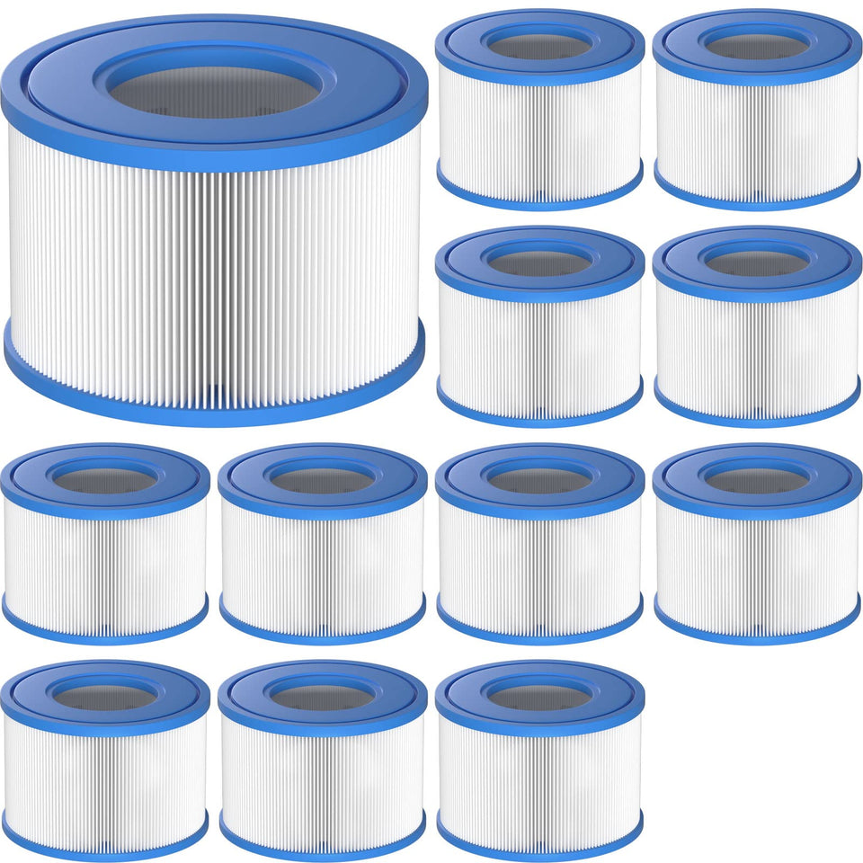 Slamate Type S1 filter 12-pack for Intex PureSpa, ready for replacement.