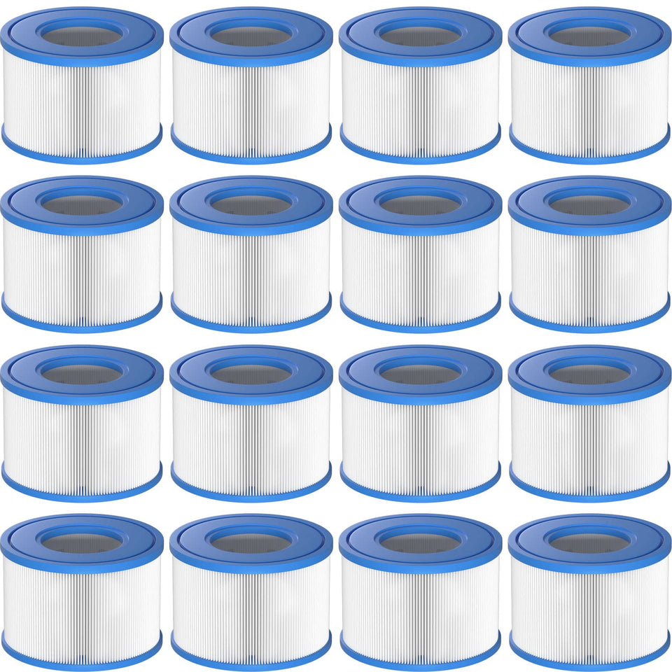 Slamate Type S1 spa filter 16-pack for Intex PureSpa, enhanced filtration and easy maintenance.