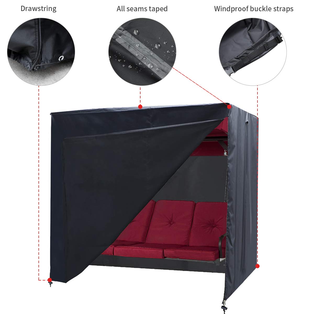 Slan Arrow patio furniture cover waterproof and UV-resistant protection.