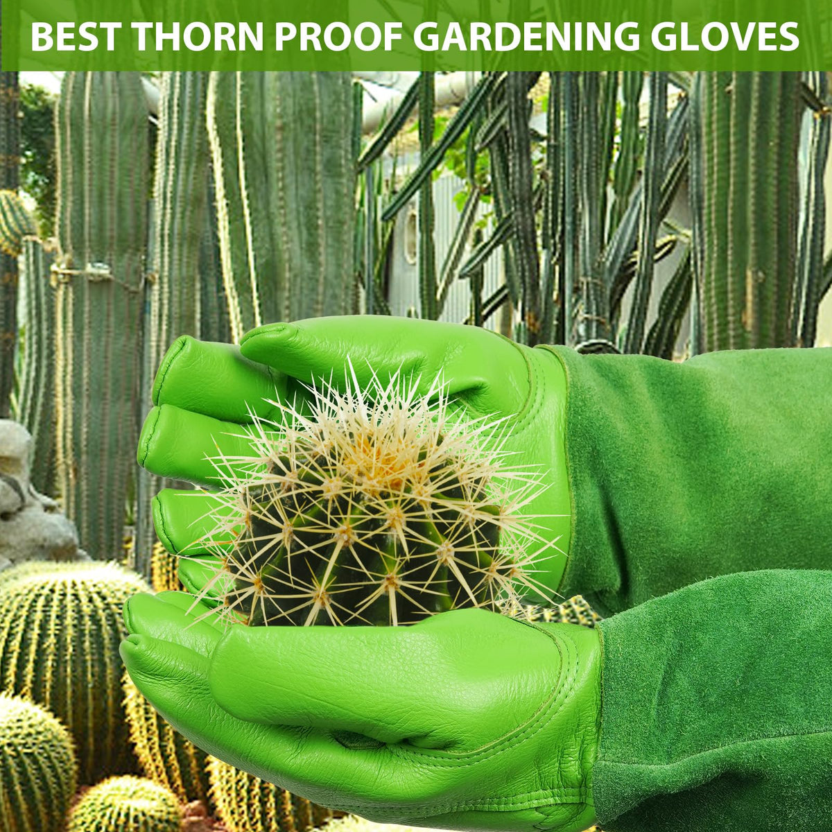 SLARMOR elbow-gauntlet gloves providing extended forearm protection for tough yard tasks