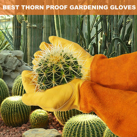 SLARMOR elbow-length gauntlet shields forearms from cuts while pruning and yard work.