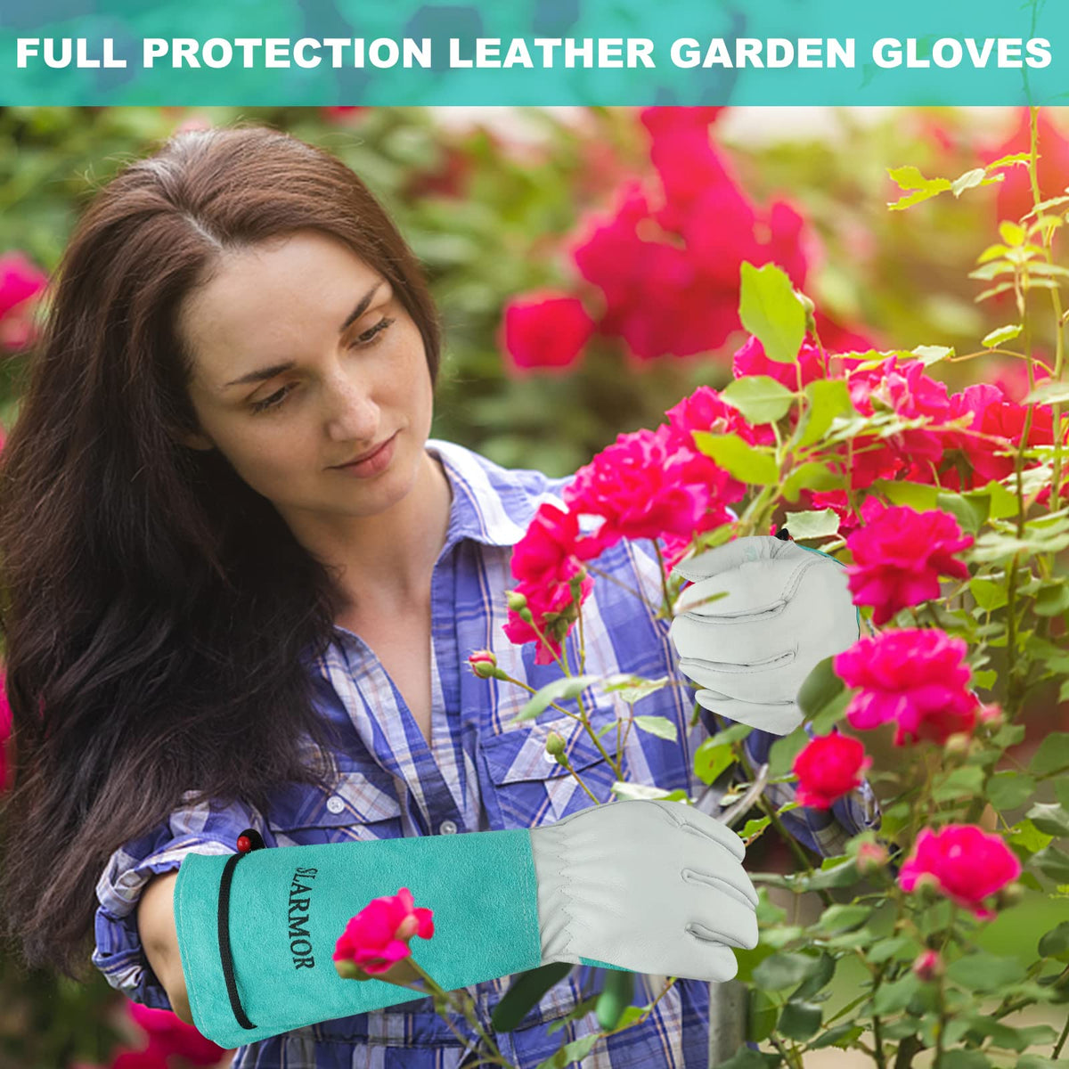 SLARMOR ergonomic thumb design gloves improve grip and precision for planting.