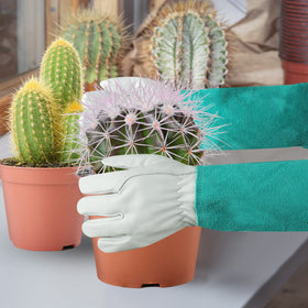 SLARMOR full-grain cowhide gloves offering durability and comfort for heavy yard work.
