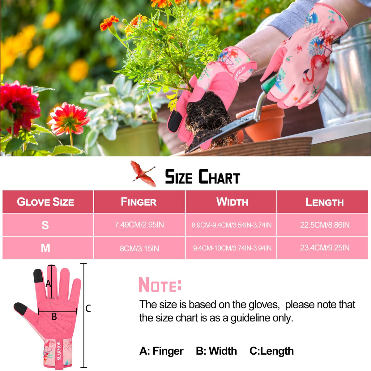 SLARMOR gloves with hanging cords for easy storage after use