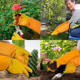 SLARMOR heavy-duty gloves protect hands when dealing with holly, sumac, or oaks.