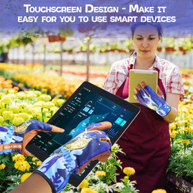 SLARMOR gloves provide touchscreen access via thumb and forefinger for phone use.