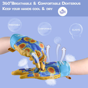 SLARMOR gloves palm grip helps secure tools during weeding
