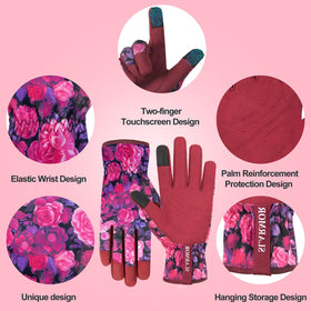 SLARMOR gloves with reinforced fingertips for durable protection during digging and planting