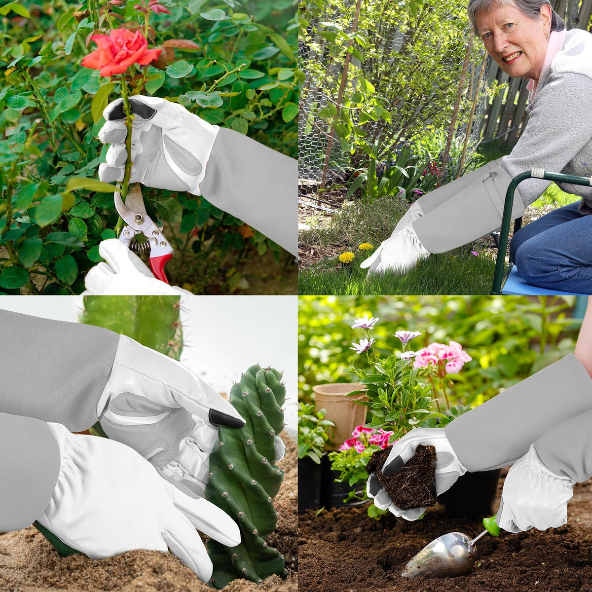 SLARMOR rose-pruning gloves ideal for thorny plants and pruning tasks