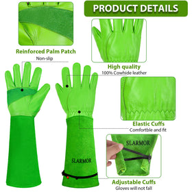 SLARMOR thorn-proof gloves shielding hands during pruning of prickly plants