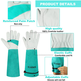 SLARMOR thorn-proof garden gloves guarding fingers during tough garden tasks.