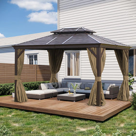 Slashome gazebo curtains sidewall zipper highlighting privacy and quick setup