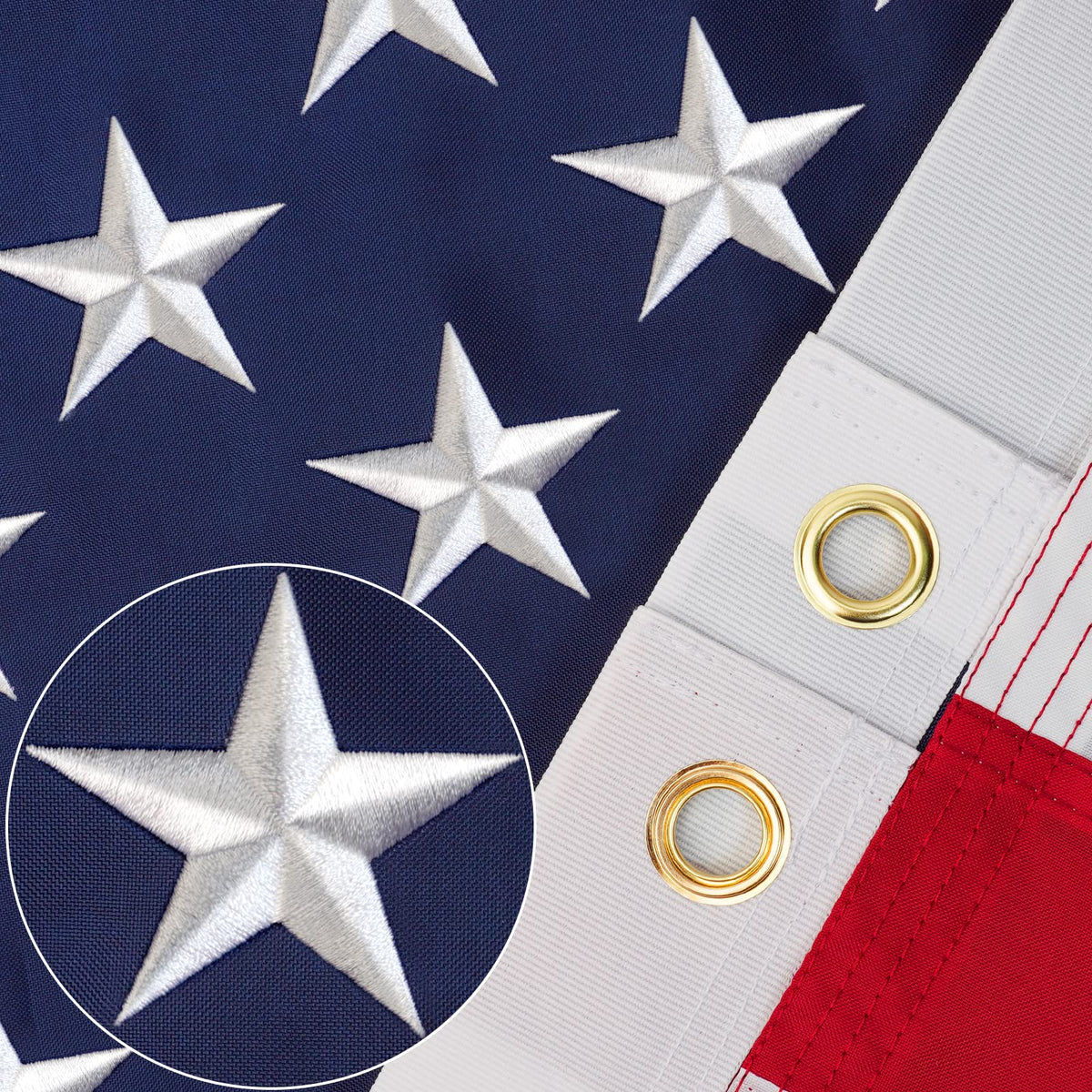 SLAVOL American flag 3x5 outdoor with bold colors and durable weave for outdoor use