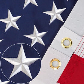 SLAVOL American flag 3x5 outdoor with bold colors and durable weave for outdoor use