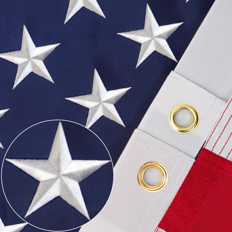 SLAVOL American flag 3x5 outdoor with bold colors and durable weave for outdoor use