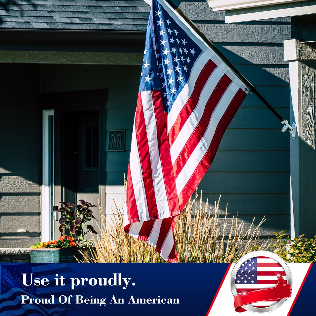 SLAVOL outdoor flag, ideal holiday display and gift idea