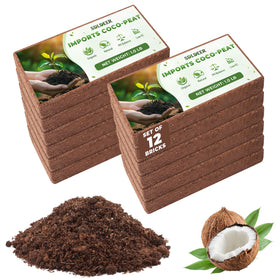 SDLDEER coco coir bricks expand in water for easy seed starting
