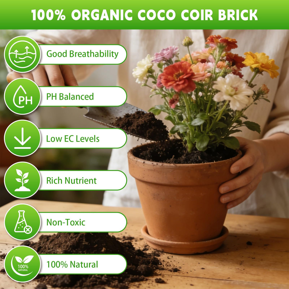 Compact SDLDEER bricks stored neatly for space-saving gardening