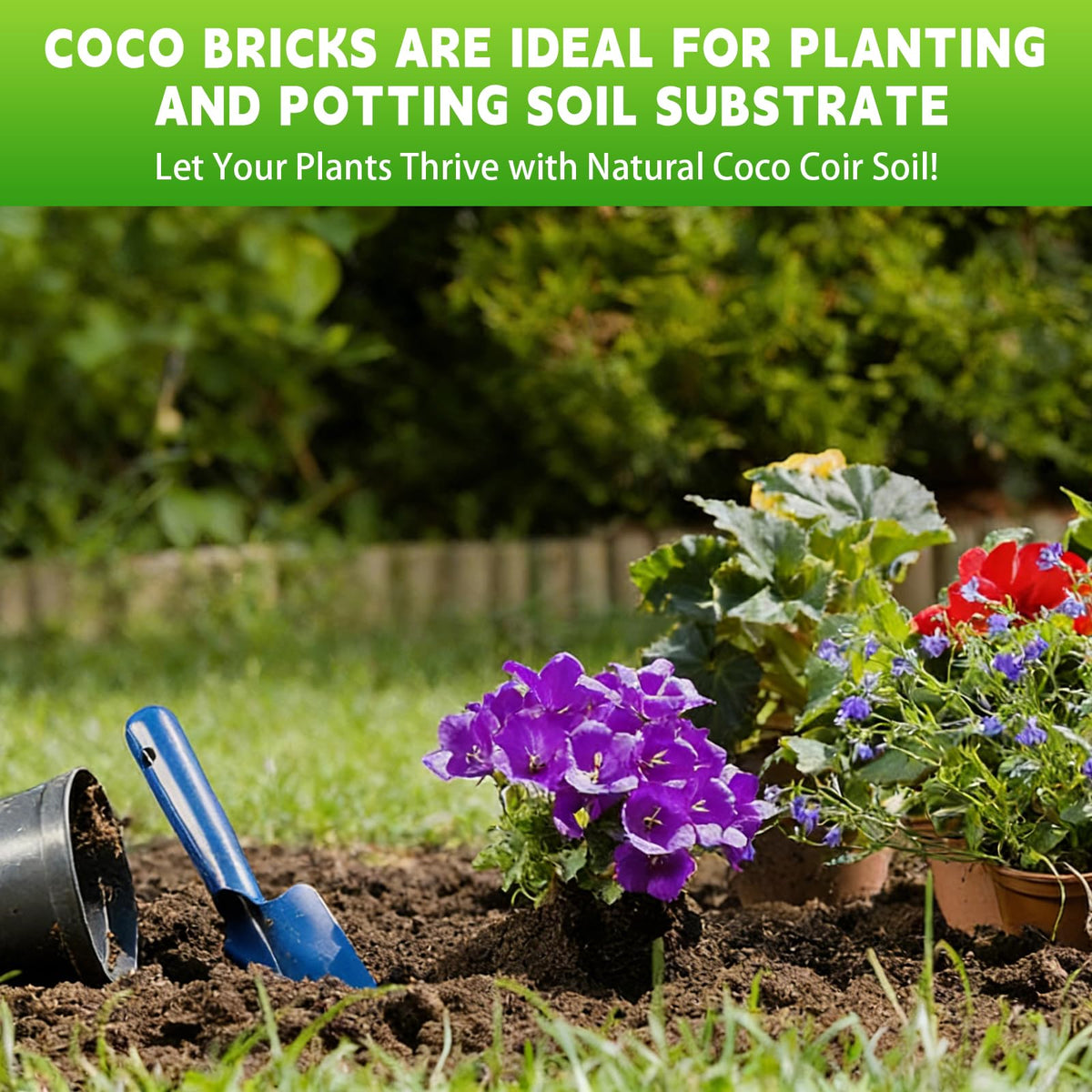 SDLDEER coco coir ideal for pots, trays, and raised beds
