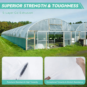 SDLDEER UV-resistant clear greenhouse film blocks sun damage while staying clear.