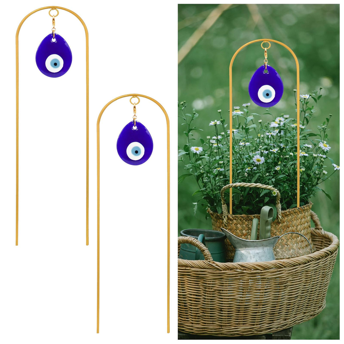 Slepceub mini metal houseplant trellis fits small pots for neat indoor growth