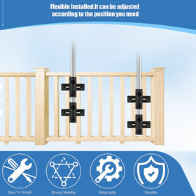 SLIIMU balcony base clip prevents water pooling with drainage holes
