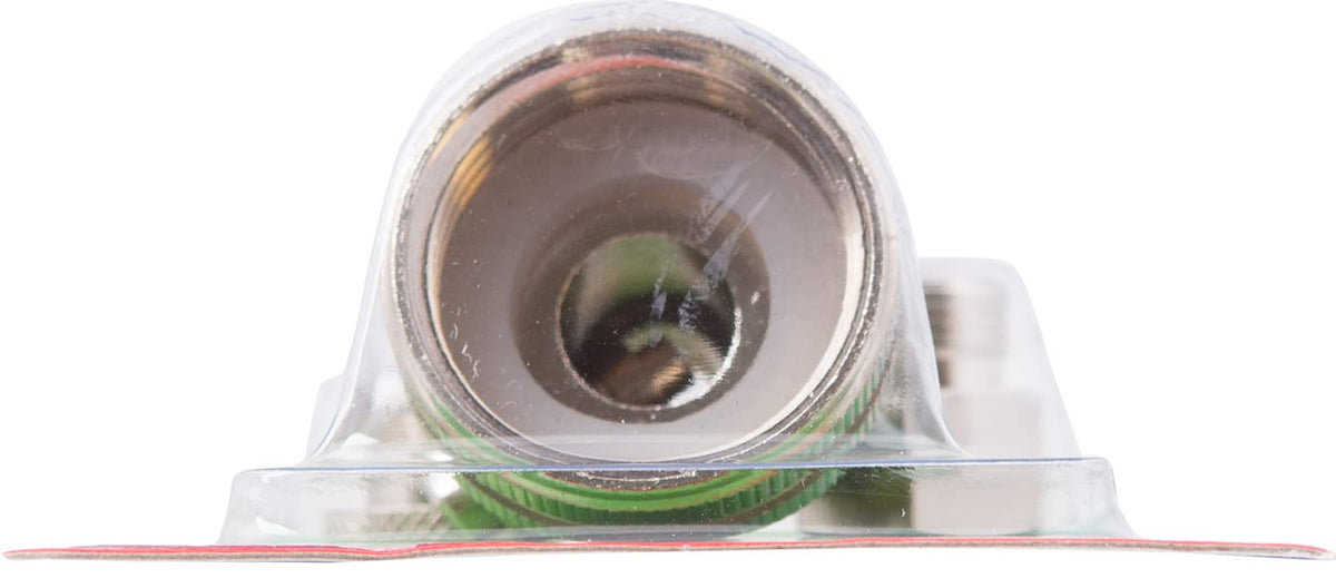 Slime integrated bleeder button enables controlled pressure release.