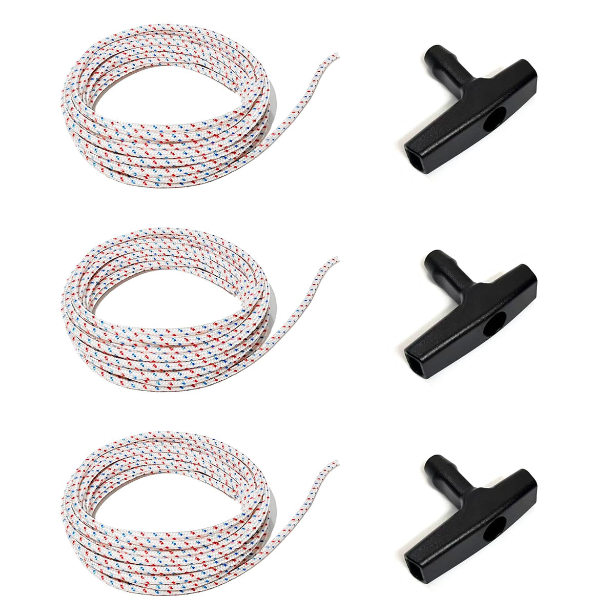 Slinvilopa heavy-duty pull cord 10ft 4mm for reliable starts on outdoor tools