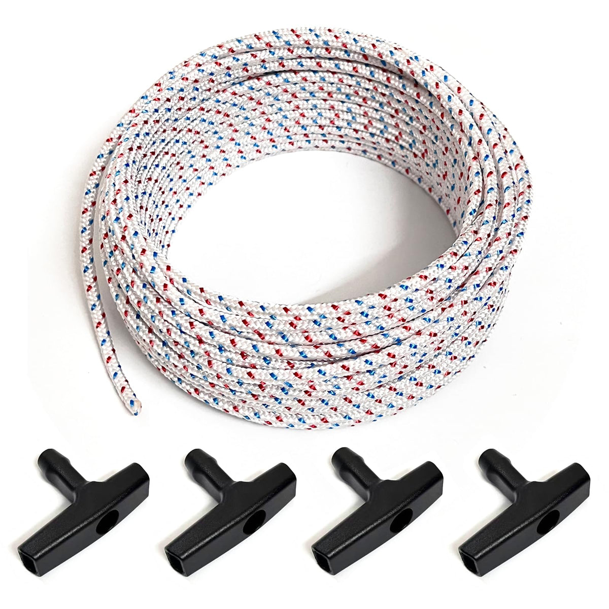 Slinvilopa heavy-duty pull cord 50ft for durable lawn mower and engine replacements.