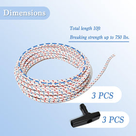 Slinvilopa pull cord compatible with Stihl engines for easy starts