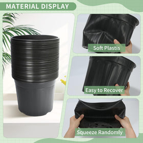 SLMKHHU 3-gallon nursery pot with drainage holes keeps soil balanced and roots healthy.