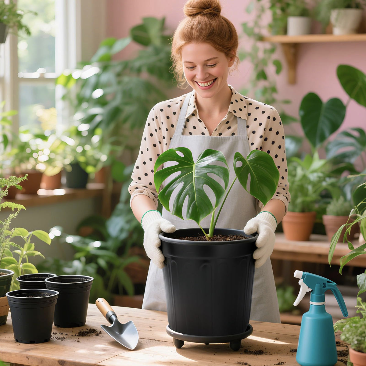 SLMKHHU nursery pots for indoors and outdoors offer versatile gardening options.