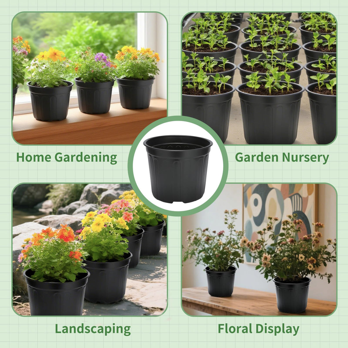 SLMKHHU durable outdoor garden pots withstand weather while hosting vibrant plants.