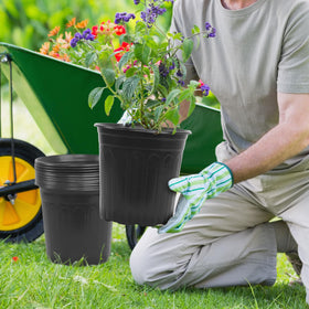 SLMKHHU 2-gallon pots provide generous space for a variety of plants.