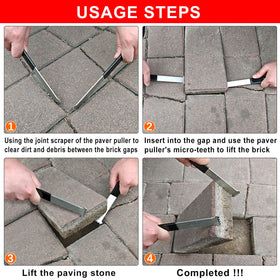 SlogPith paver puller with gripper slots ensures secure, controlled lifting.