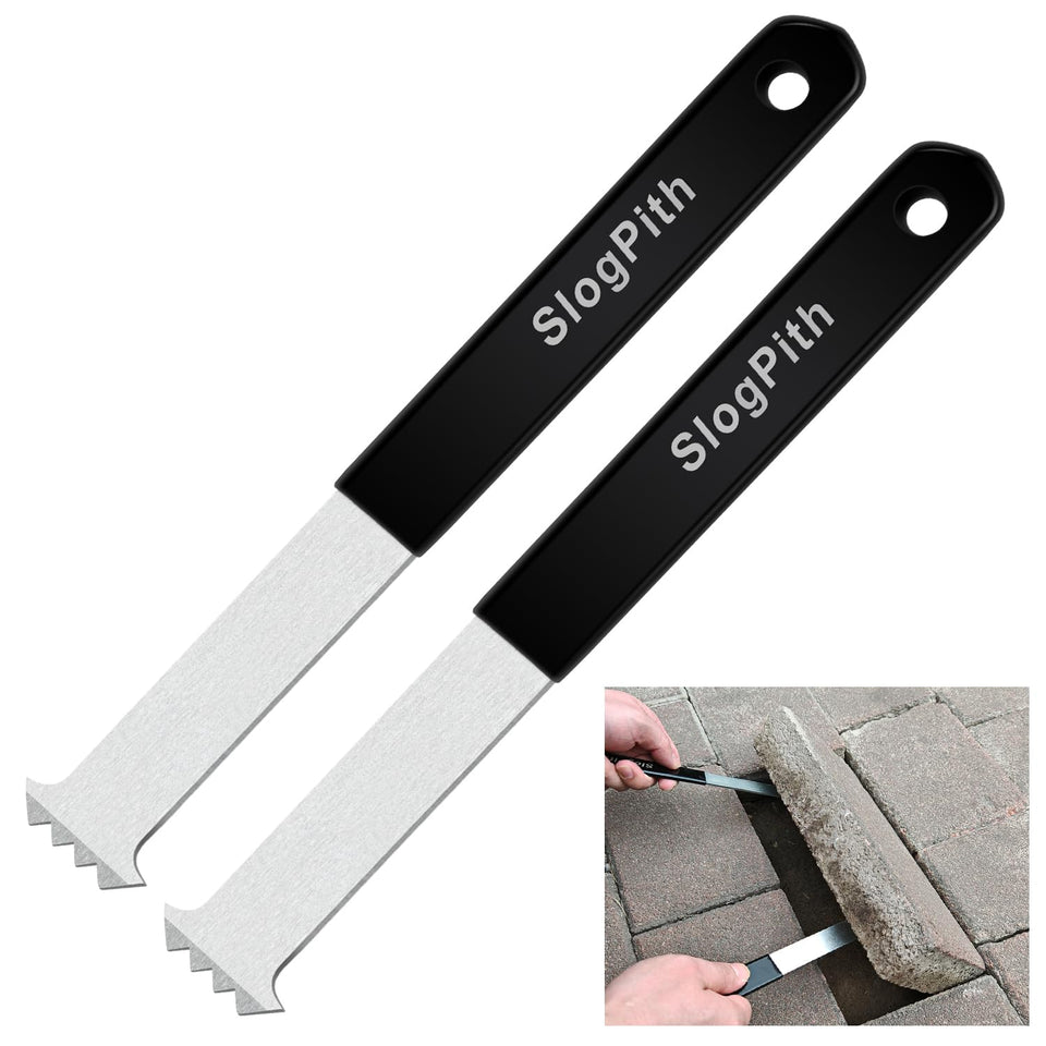 SlogPith paver removal tool with dual joint scraper lifts interlocking pavers safely.