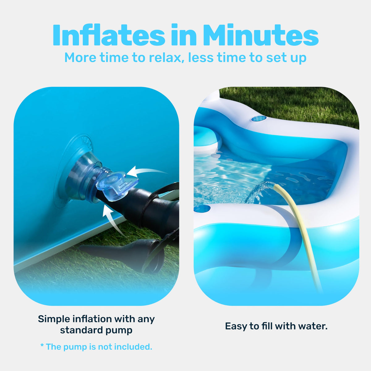 Sloosh 370-gallon capacity pool ideal for family time