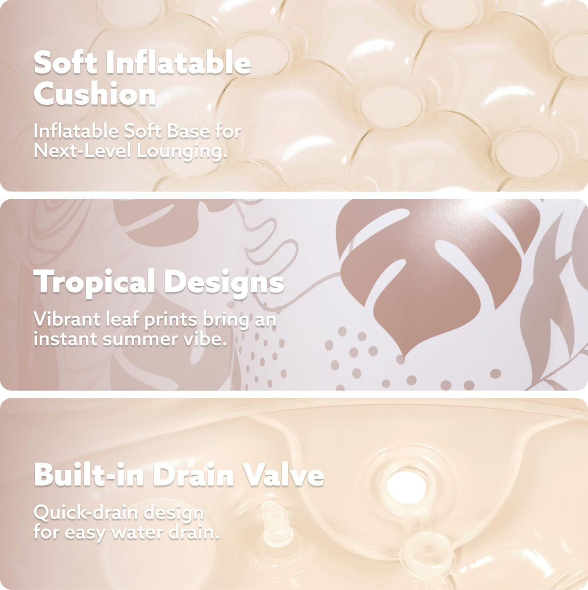 Sloosh tropical sandy design adds resort-style ambiance to your backyard.