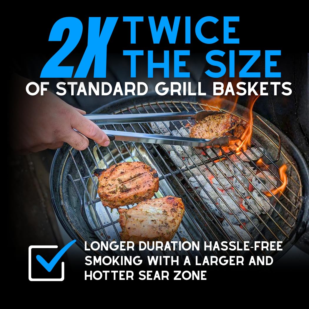 Slow N Sear airflow design improves heat management for consistent results.