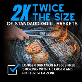 Slow N Sear airflow design improves heat management for consistent results.
