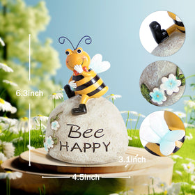 Smadeer bee garden decor shown in a sunlit yard boosts curb appeal.