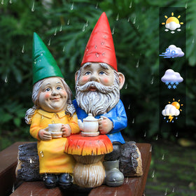 Smadeer gnome lawn display enhances yard appeal with weather-ready resin.